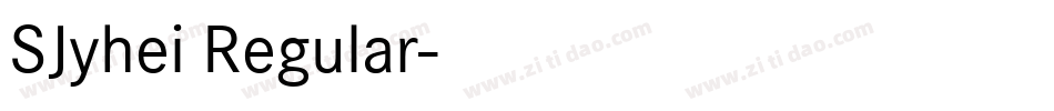 SJyhei Regular字体转换